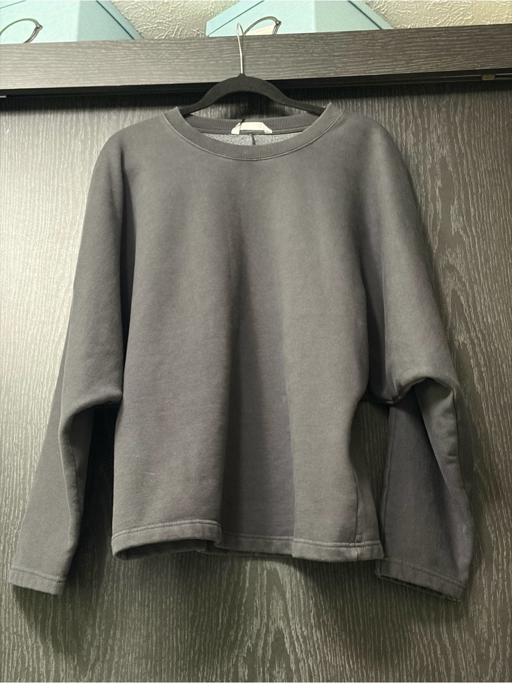Zara Dark Gray Crewneck Sweatshirt
